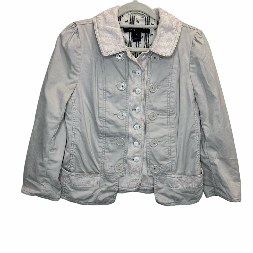 Marc by Marc Jacobs Ivory Lace Accents Blazer Size 2